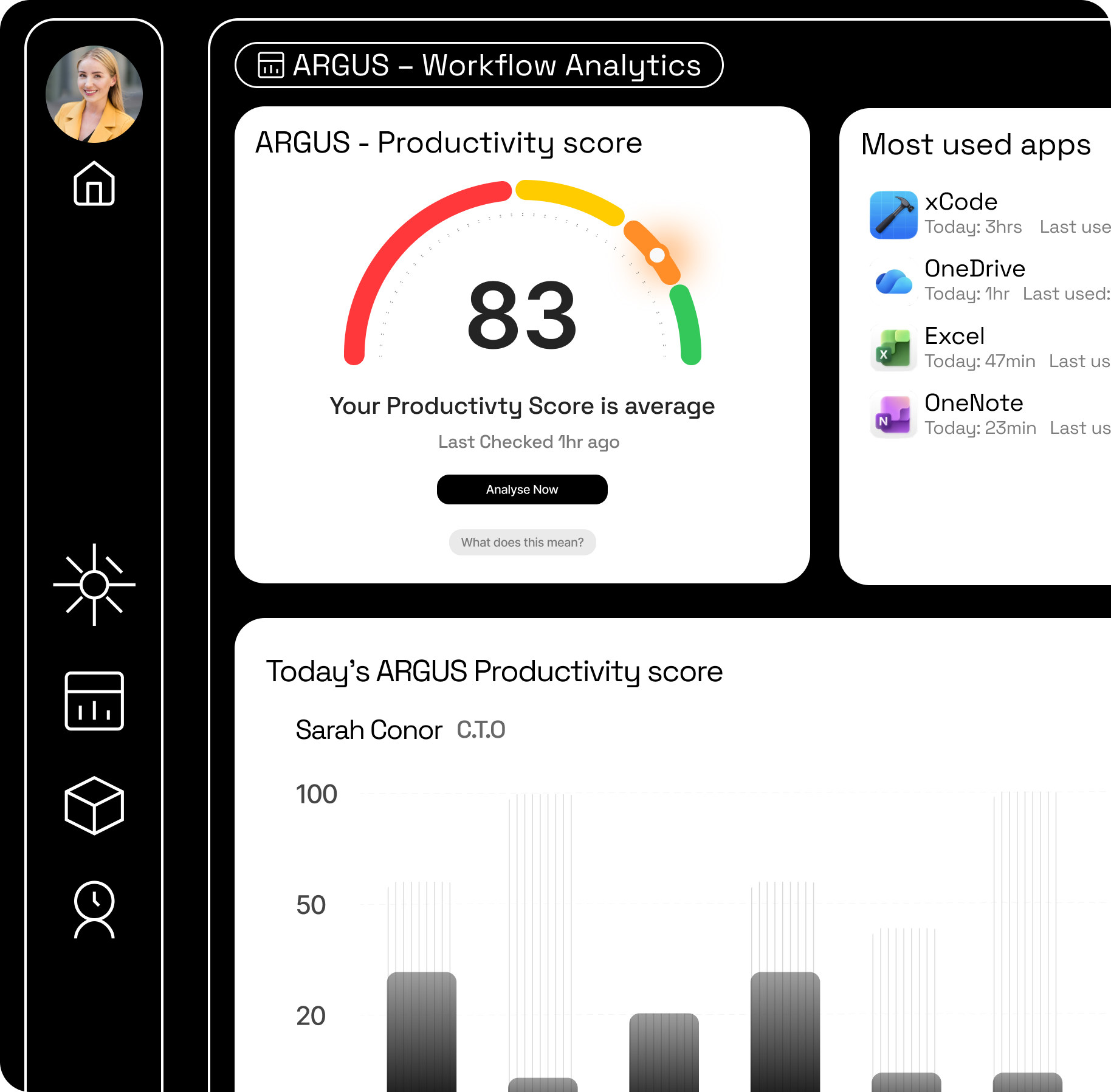ARGUS Analytics Interface - Bottleneck detection through log analysis, not screenshots or surveillance